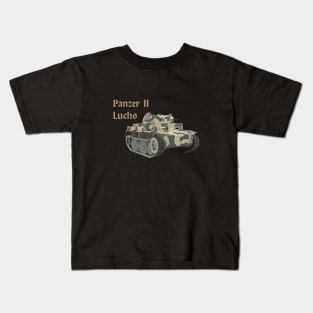 Panzer II Luchs German WW2 Battle Tank Kids T-Shirt